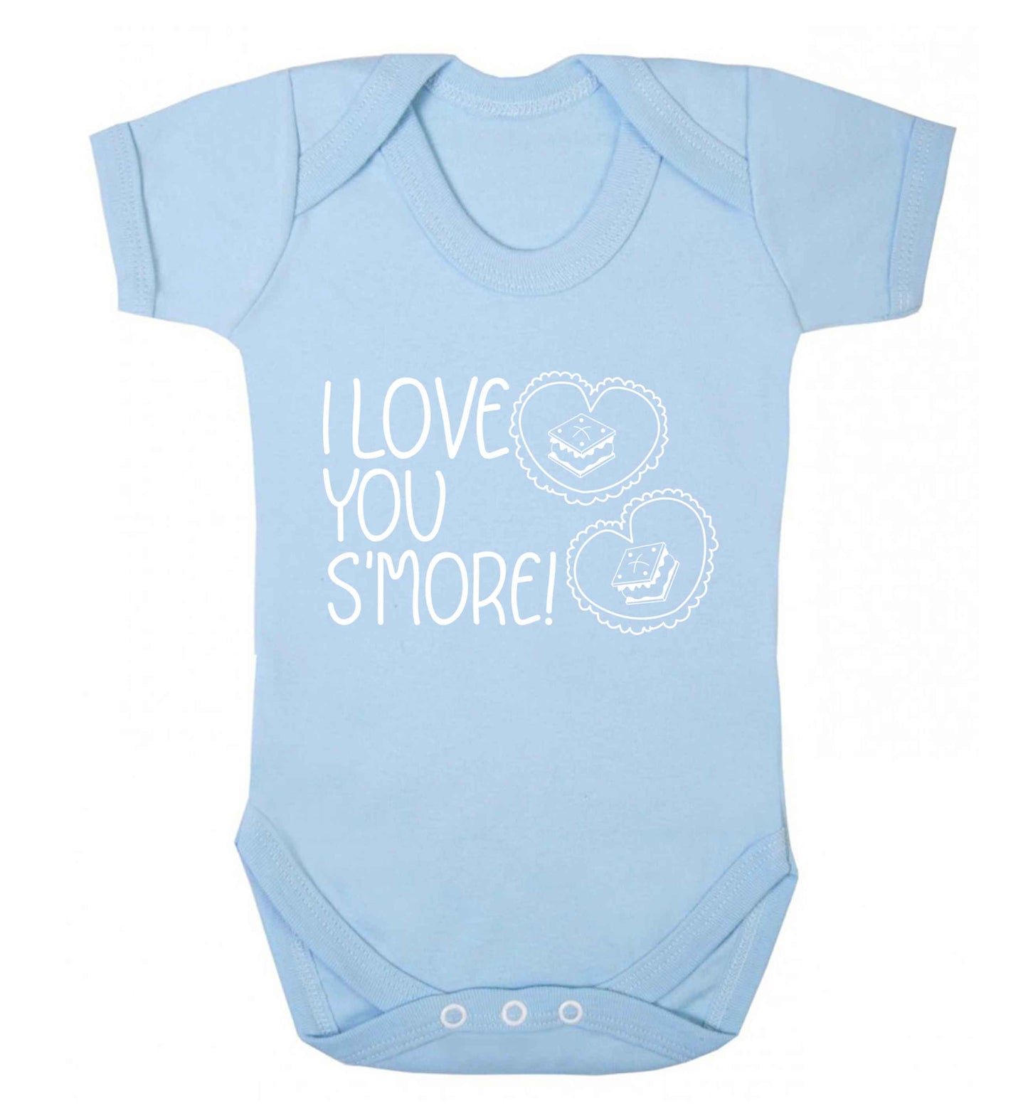 I love you s'more than anything Baby Vest pale blue 18-24 months