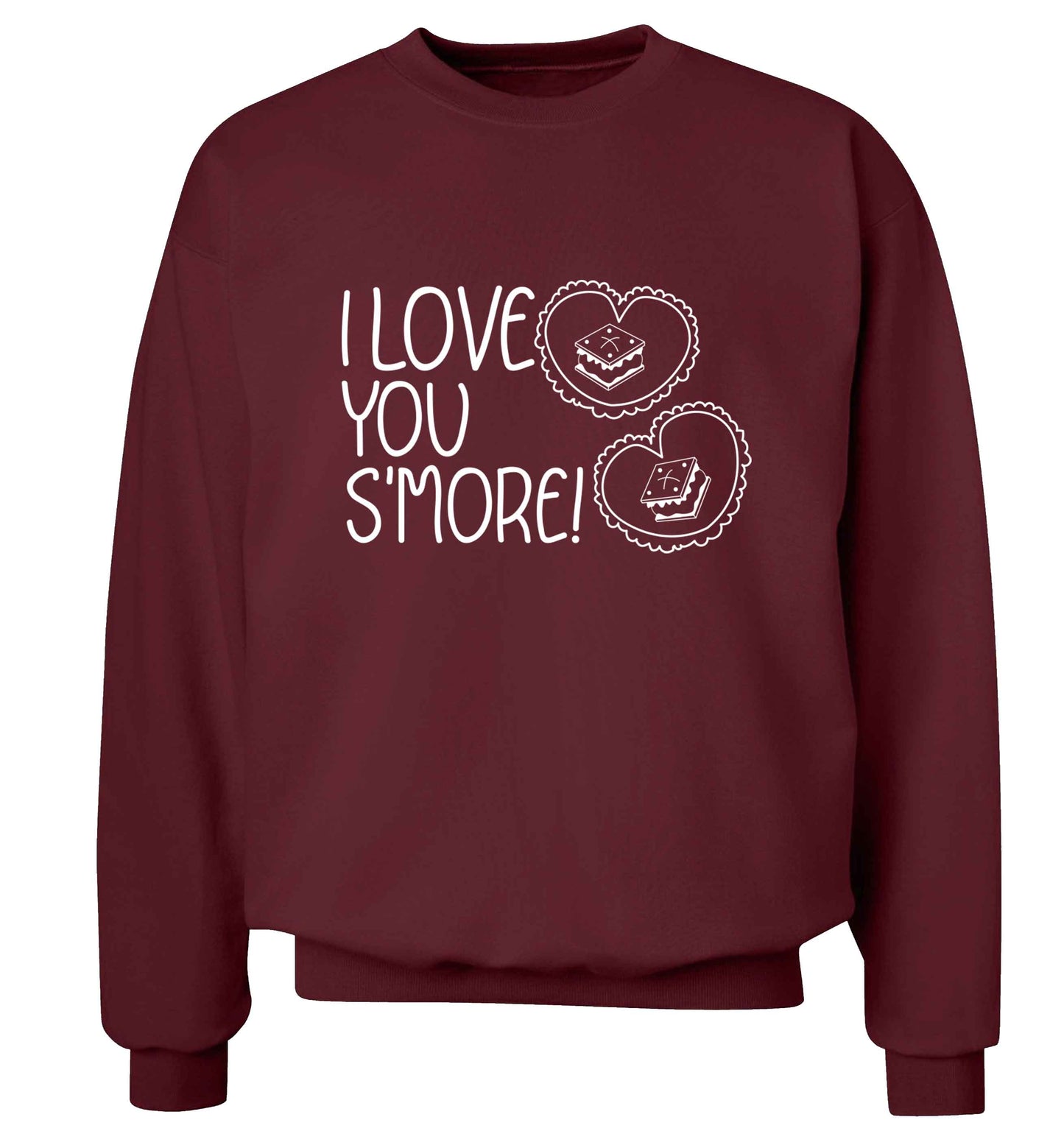 I love you s'more than anything Adult's unisex maroon Sweater 2XL