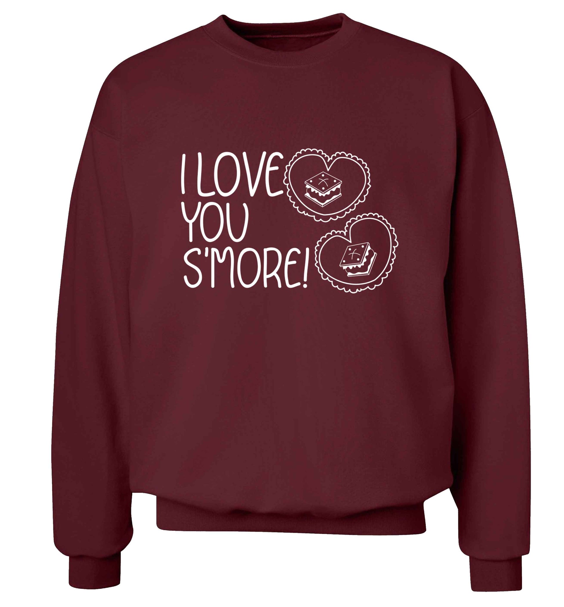 I love you s'more than anything Adult's unisex maroon Sweater 2XL