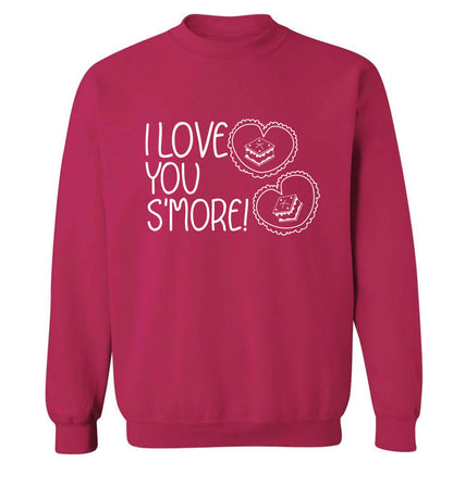 I love you s'more than anything Adult's unisex pink Sweater 2XL