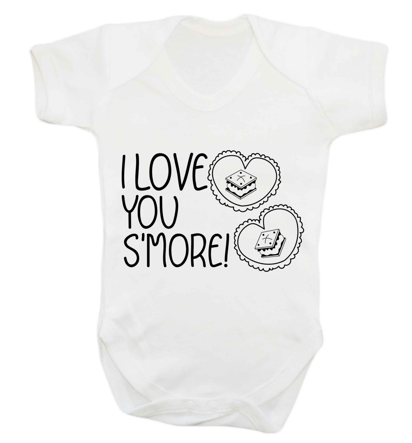 I love you s'more than anything Baby Vest white 18-24 months
