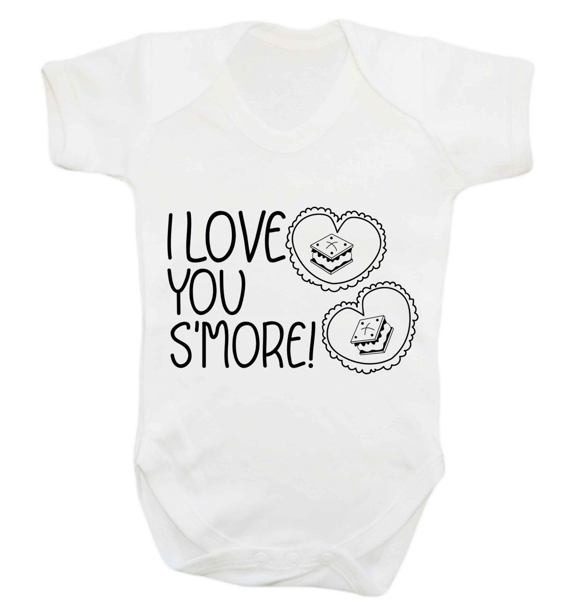 I love you s'more than anything Baby Vest white 18-24 months