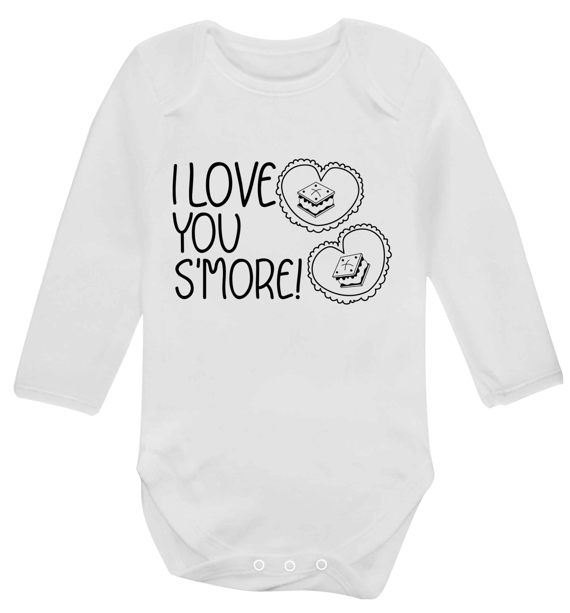 I love you s'more than anything Baby Vest long sleeved white 6-12 months