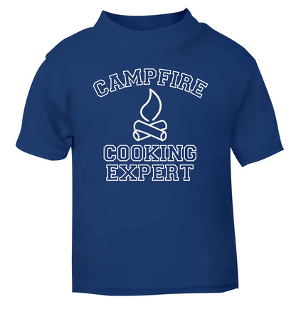 Campfire cooking expert blue Baby Toddler Tshirt 2 Years