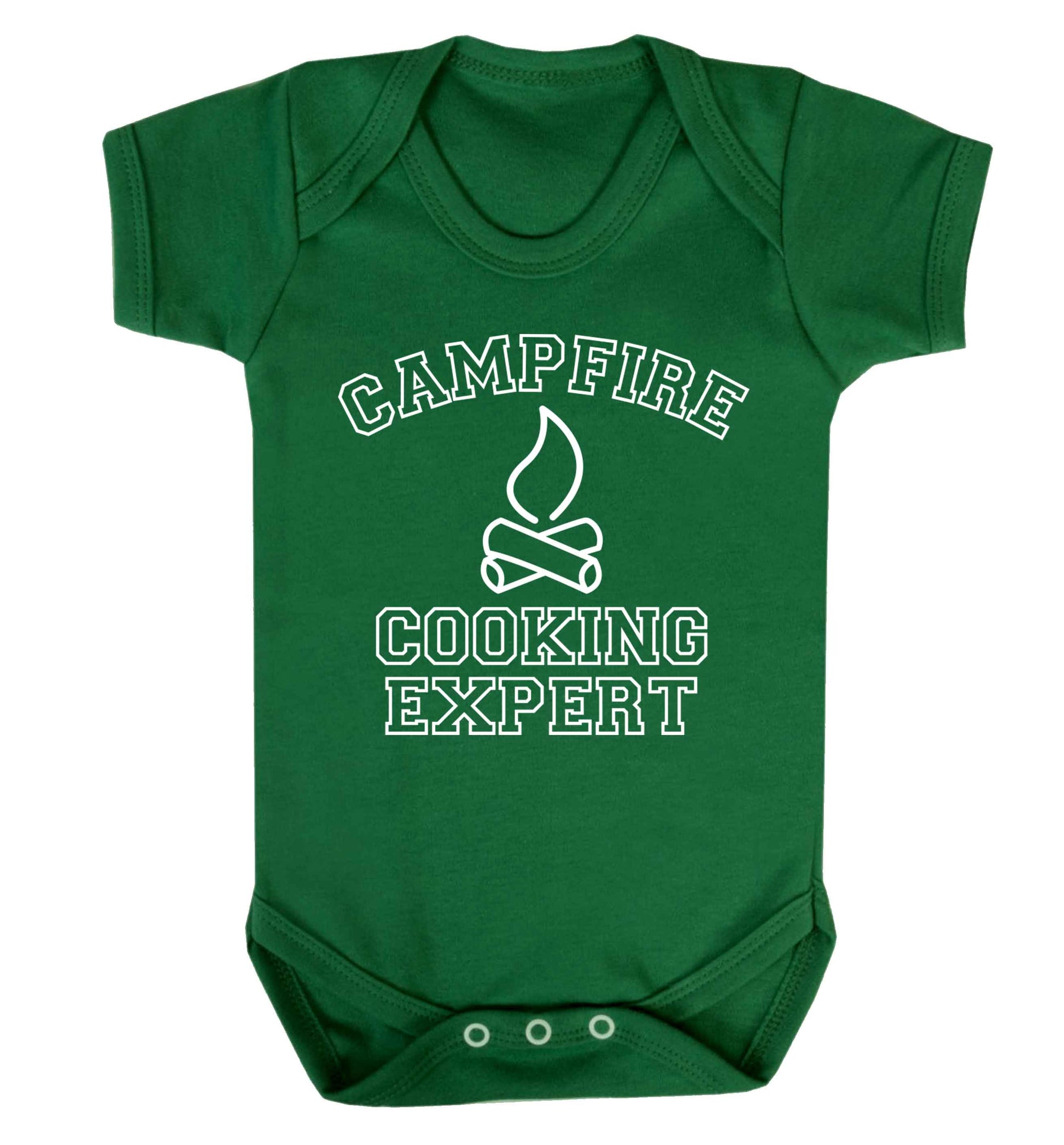 Campfire cooking expert Baby Vest green 18-24 months