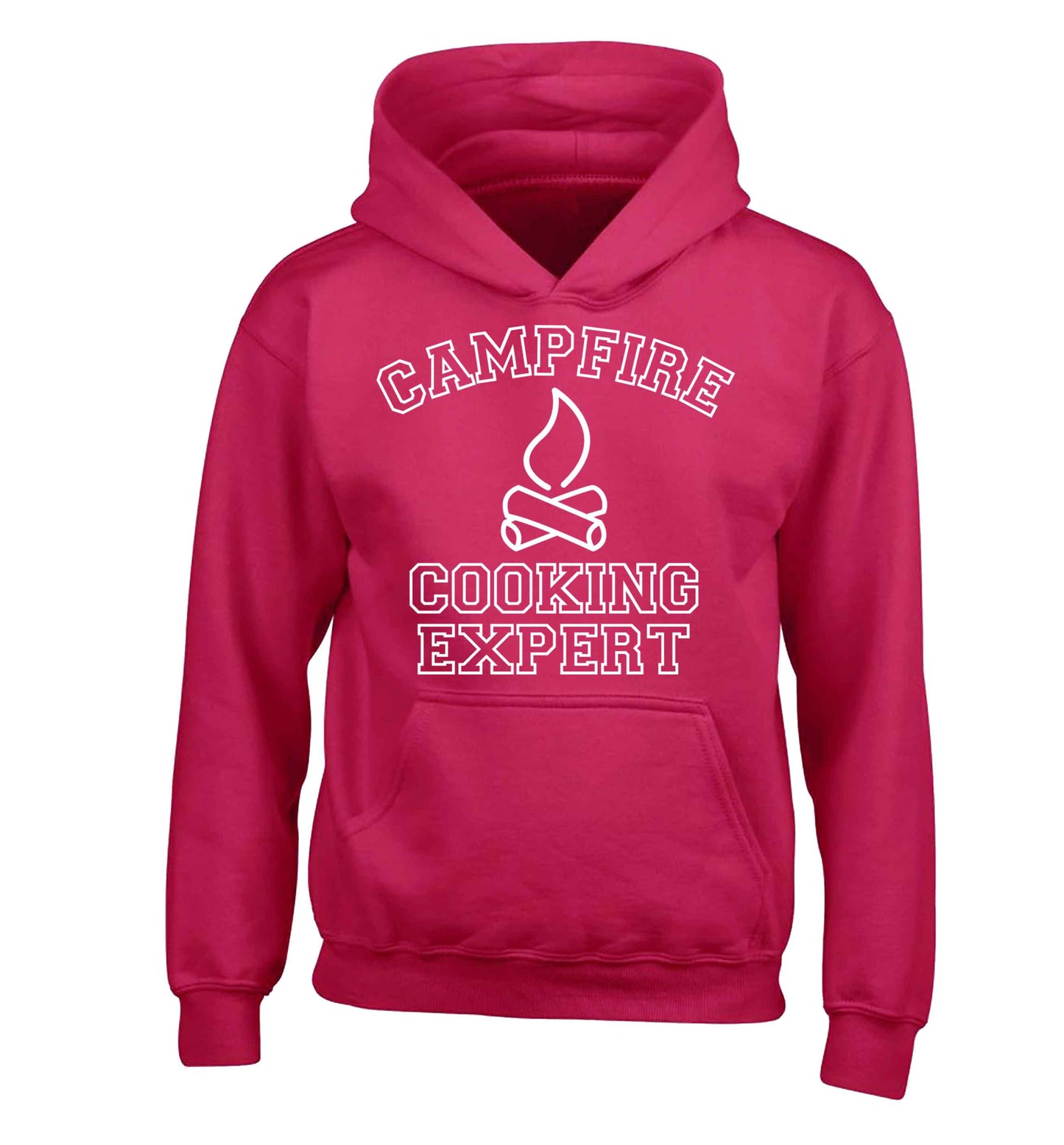 Campfire cooking expert children's pink hoodie 12-13 Years