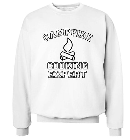 Campfire cooking expert Adult's unisex white Sweater 2XL