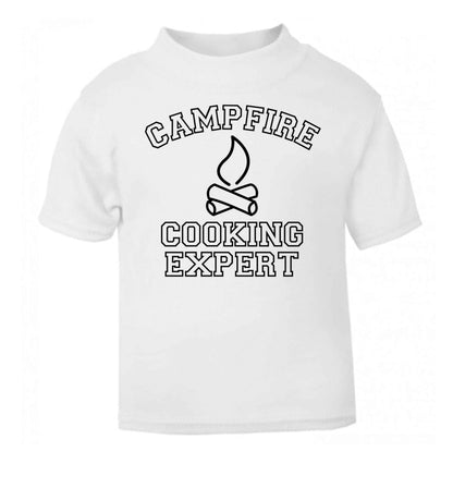 Campfire cooking expert white Baby Toddler Tshirt 2 Years