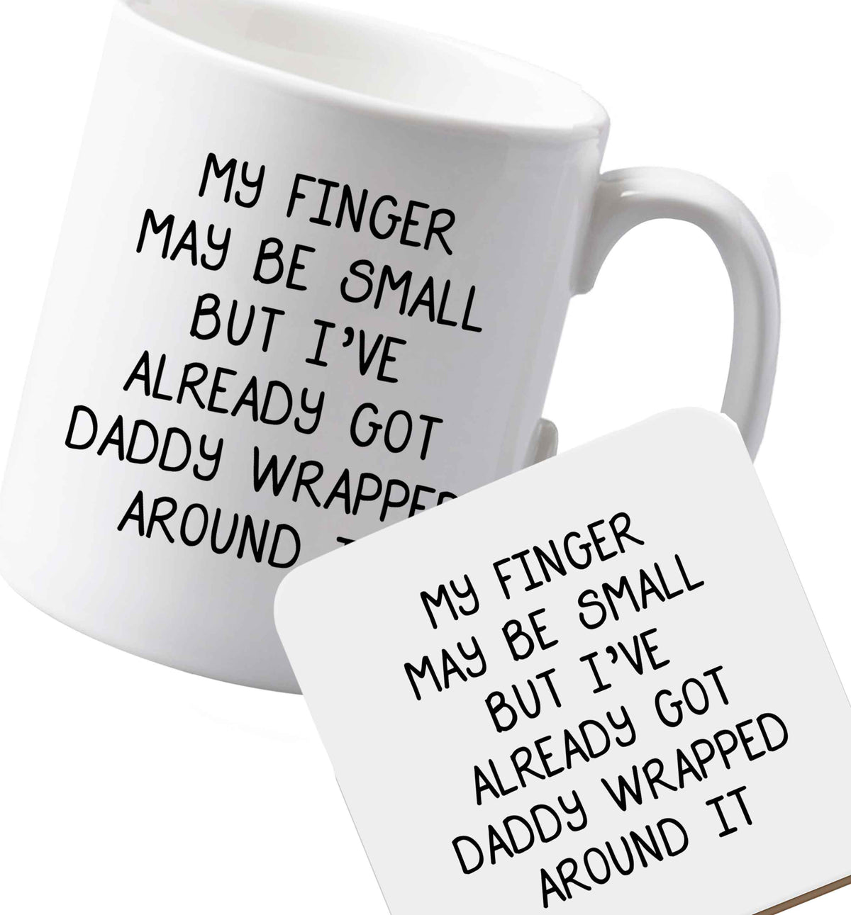 10 oz Ceramic mug and coaster Favourite Type Pan Pancake both sides