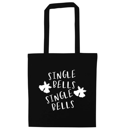 Single bells, single bells black tote bag