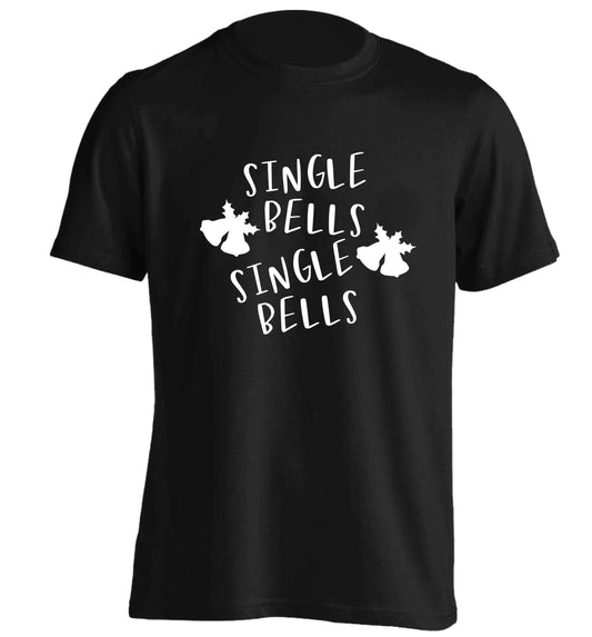 Single bells, single bells adults unisex black Tshirt 2XL