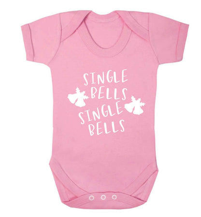 Single bells, single bells Baby Vest pale pink 18-24 months