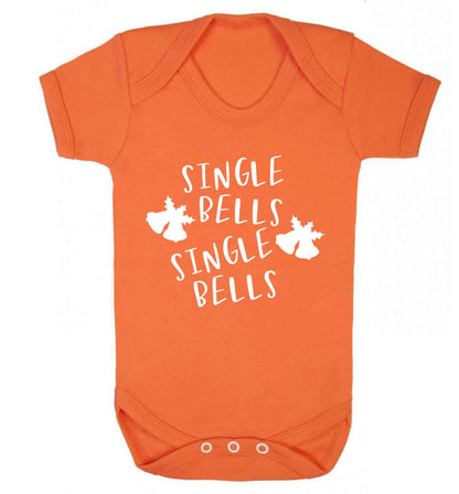 Single bells, single bells Baby Vest orange 18-24 months