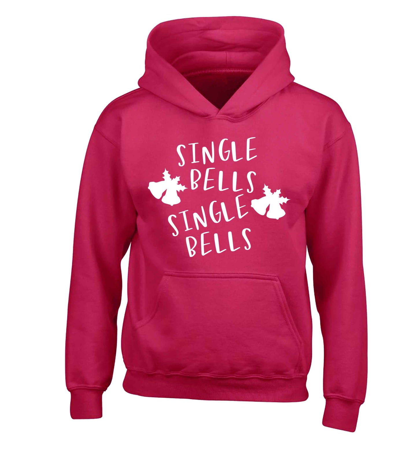 Single bells, single bells children's pink hoodie 12-13 Years