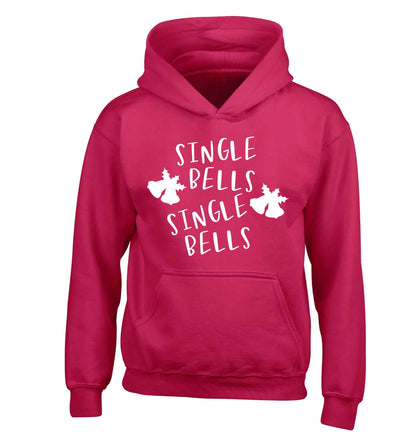 Single bells, single bells children's pink hoodie 12-13 Years