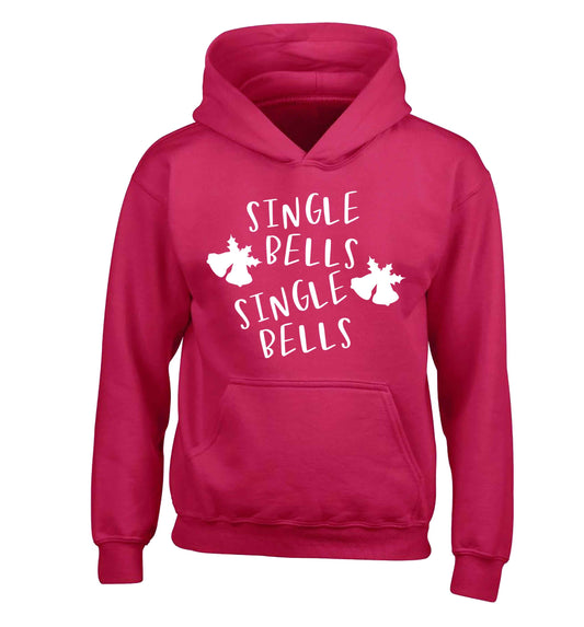 Single bells, single bells children's pink hoodie 12-13 Years