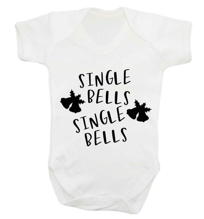 Single bells, single bells Baby Vest white 18-24 months