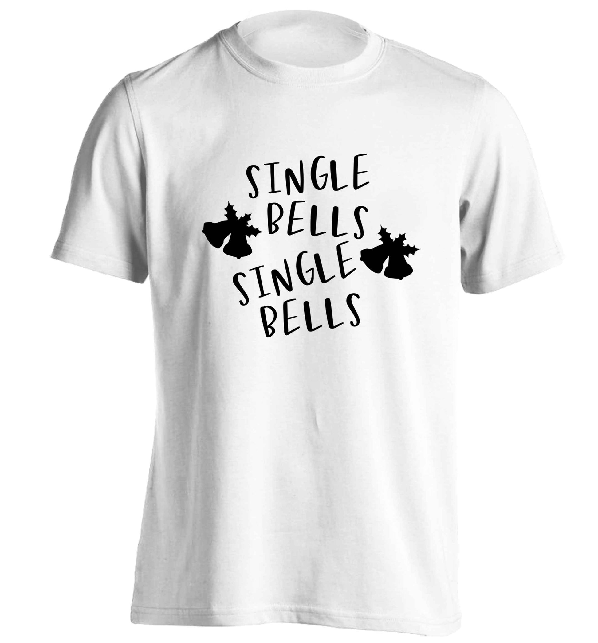 Single bells, single bells adults unisex white Tshirt 2XL