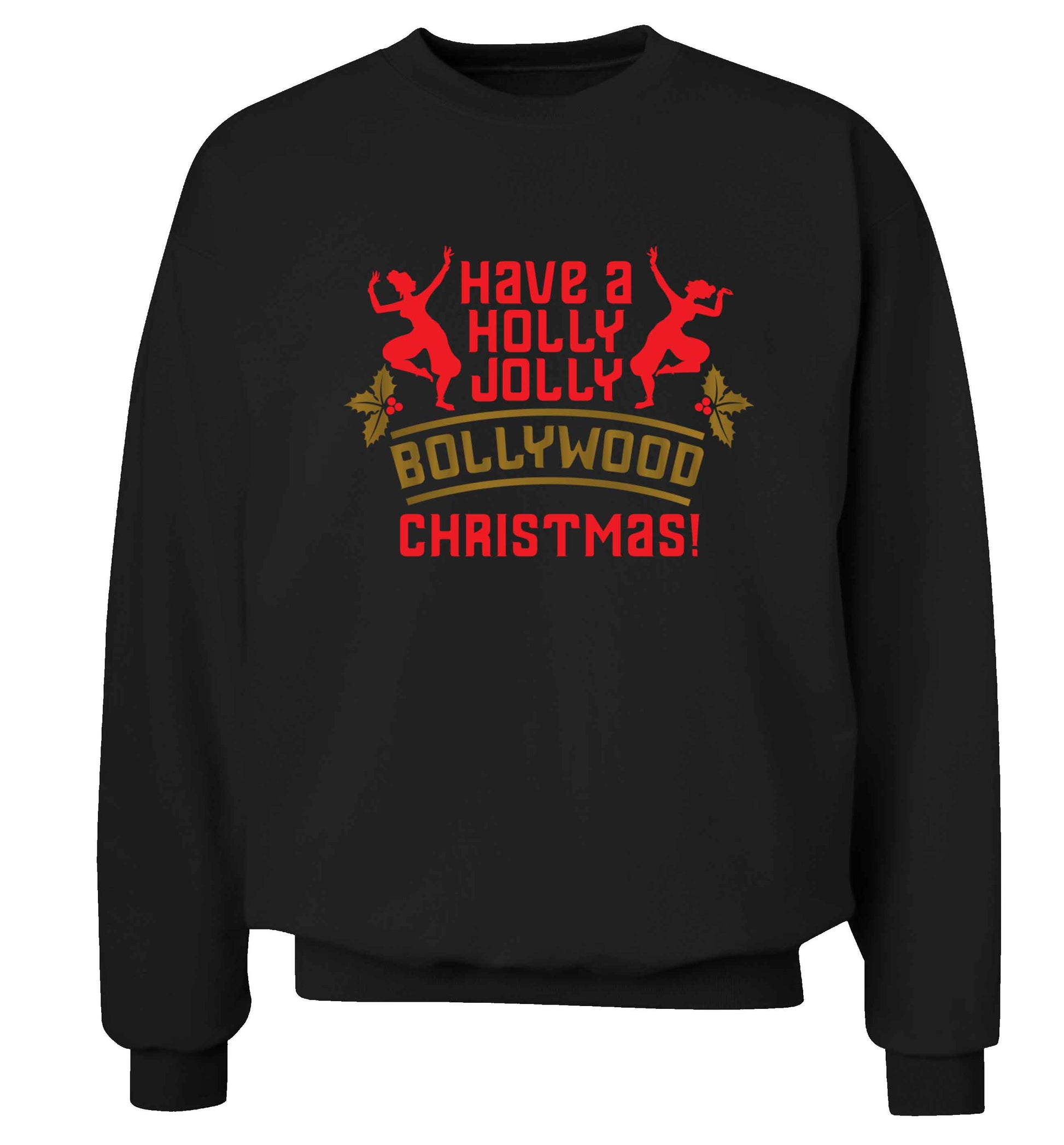 Have a holly, jolly, bollywood Christmas Adult's unisex black Sweater 2XL