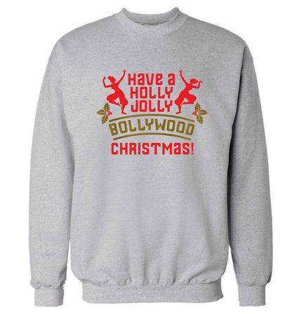 Have a holly, jolly, bollywood Christmas Adult's unisex grey Sweater 2XL