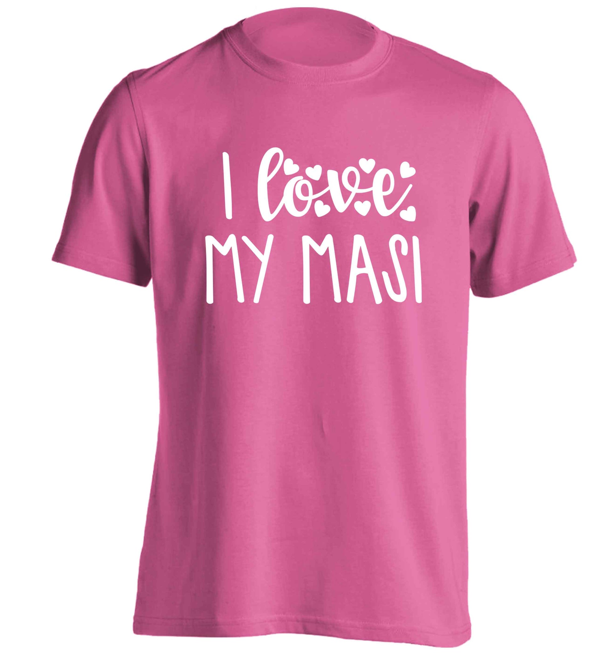 I love my masi adults unisex pink Tshirt 2XL
