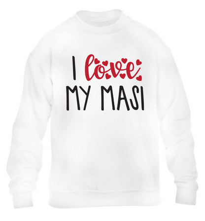 I love my masi children's white sweater 12-13 Years