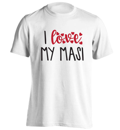 I love my masi adults unisex white Tshirt 2XL