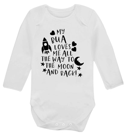 My bua loves me all they way to the moon and back Baby Vest long sleeved white 6-12 months