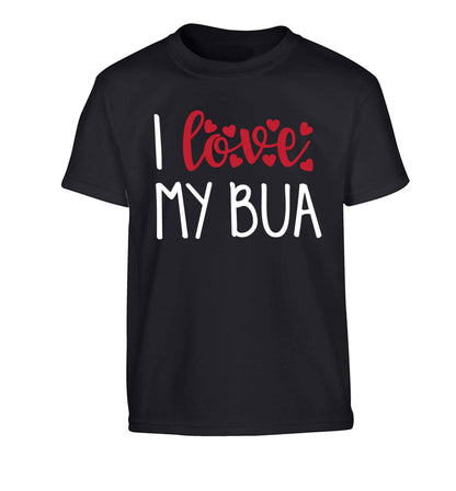 I love my bua Children's black Tshirt 12-13 Years