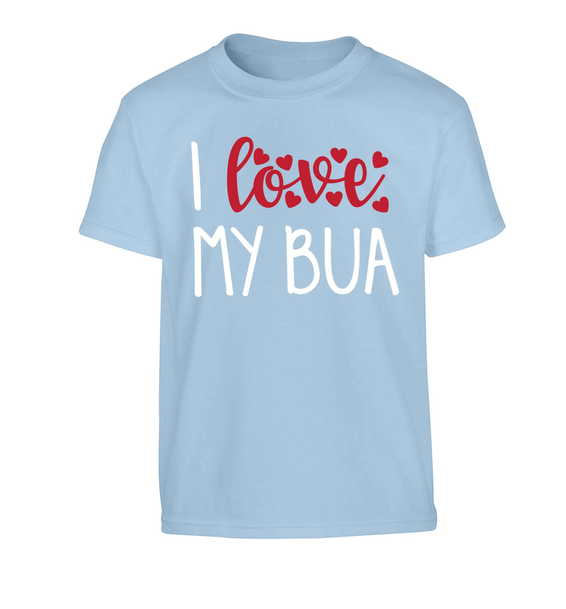 I love my bua Children's light blue Tshirt 12-13 Years