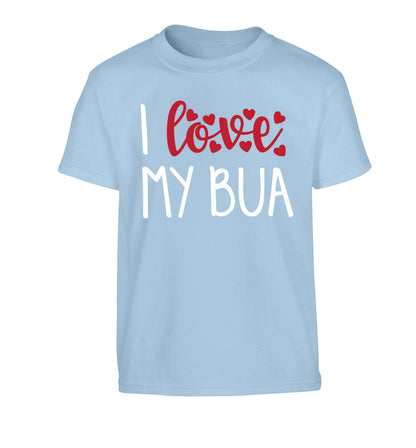 I love my bua Children's light blue Tshirt 12-13 Years