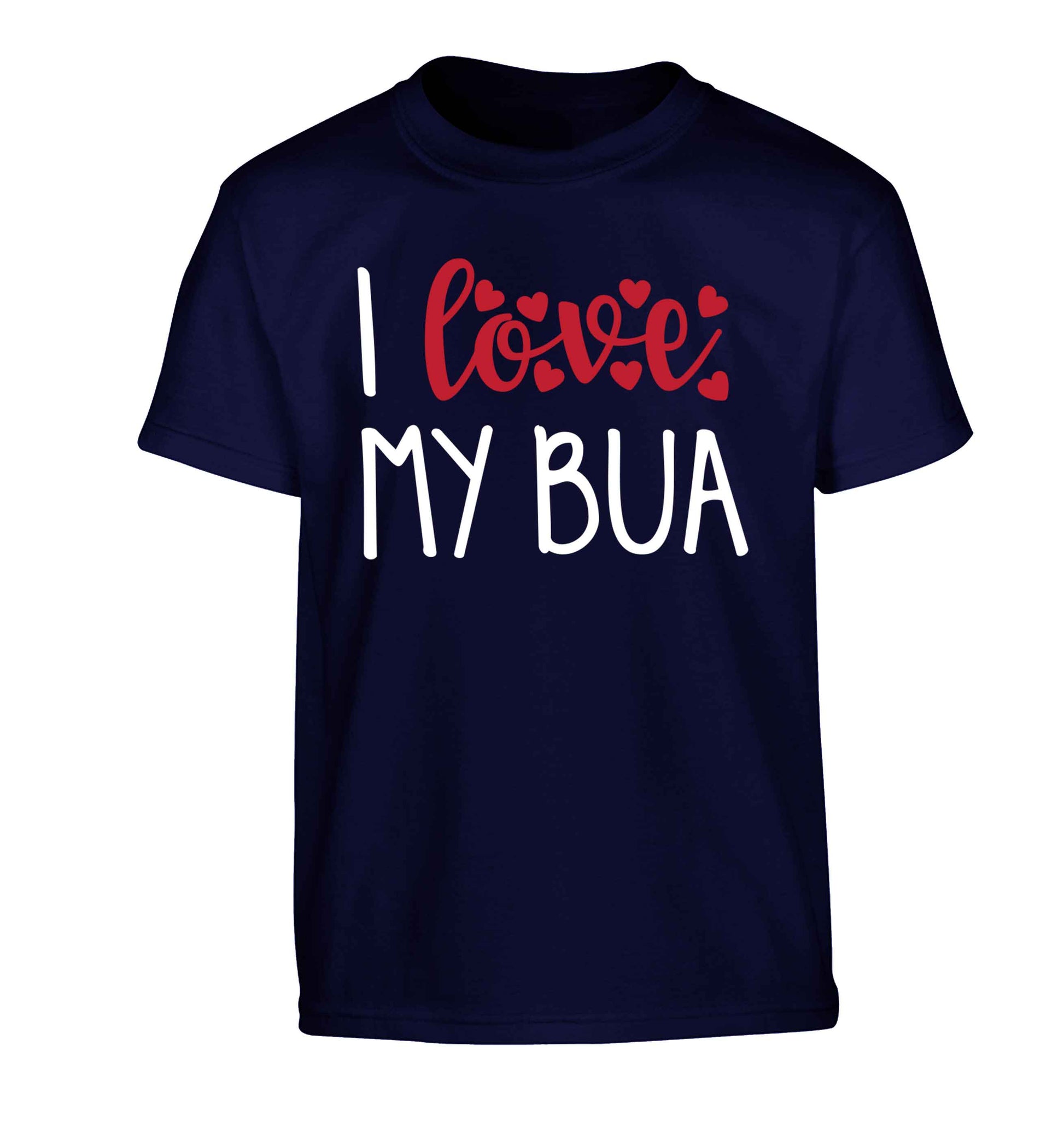 I love my bua Children's navy Tshirt 12-13 Years