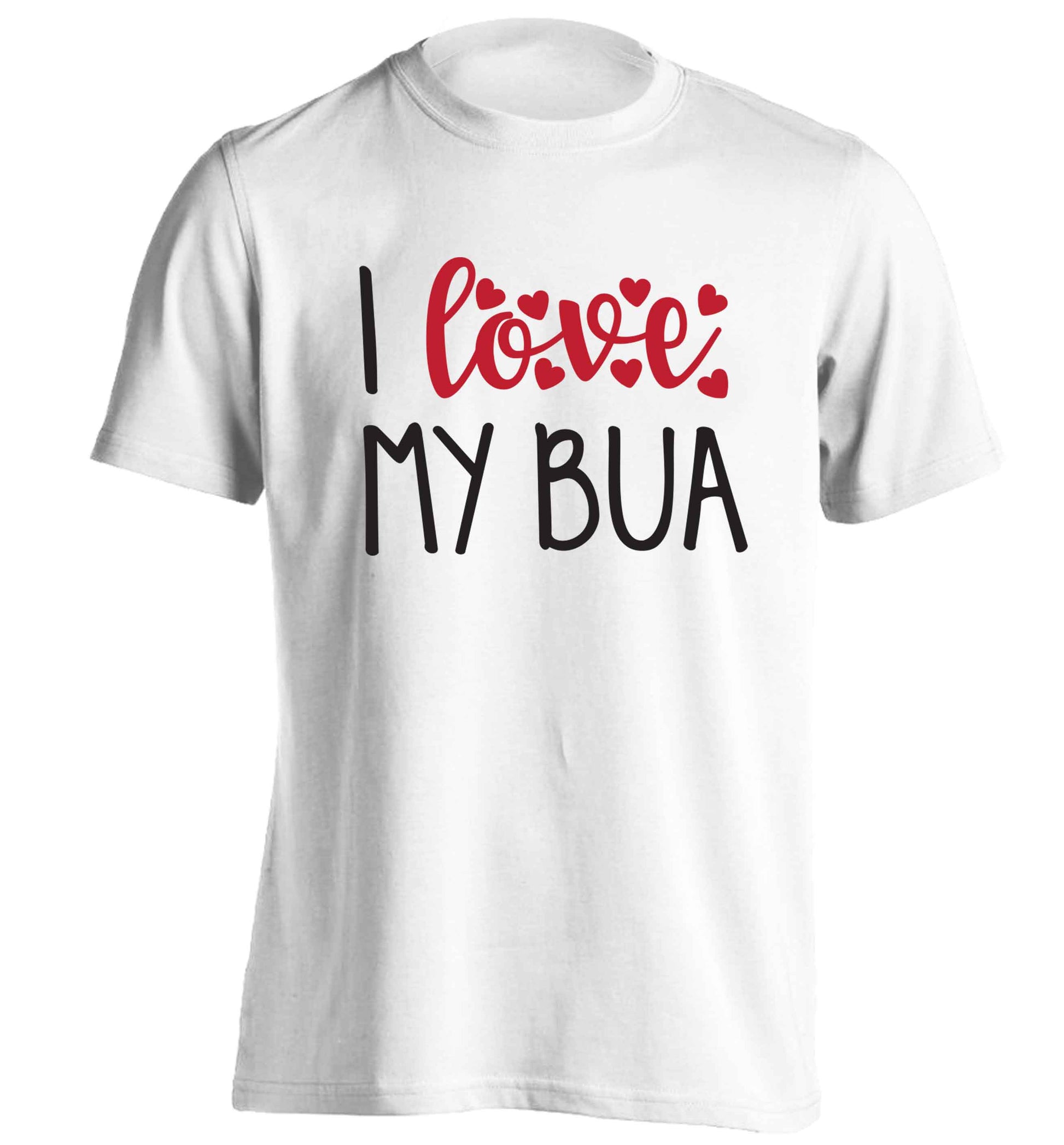 I love my bua adults unisex white Tshirt 2XL