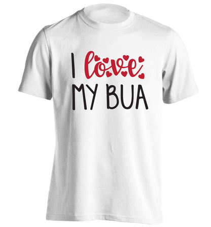 I love my bua adults unisex white Tshirt 2XL