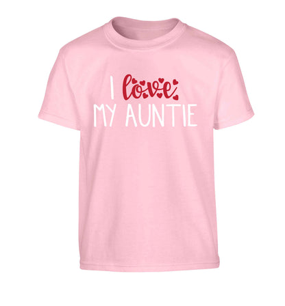 I love my auntie Children's light pink Tshirt 12-13 Years