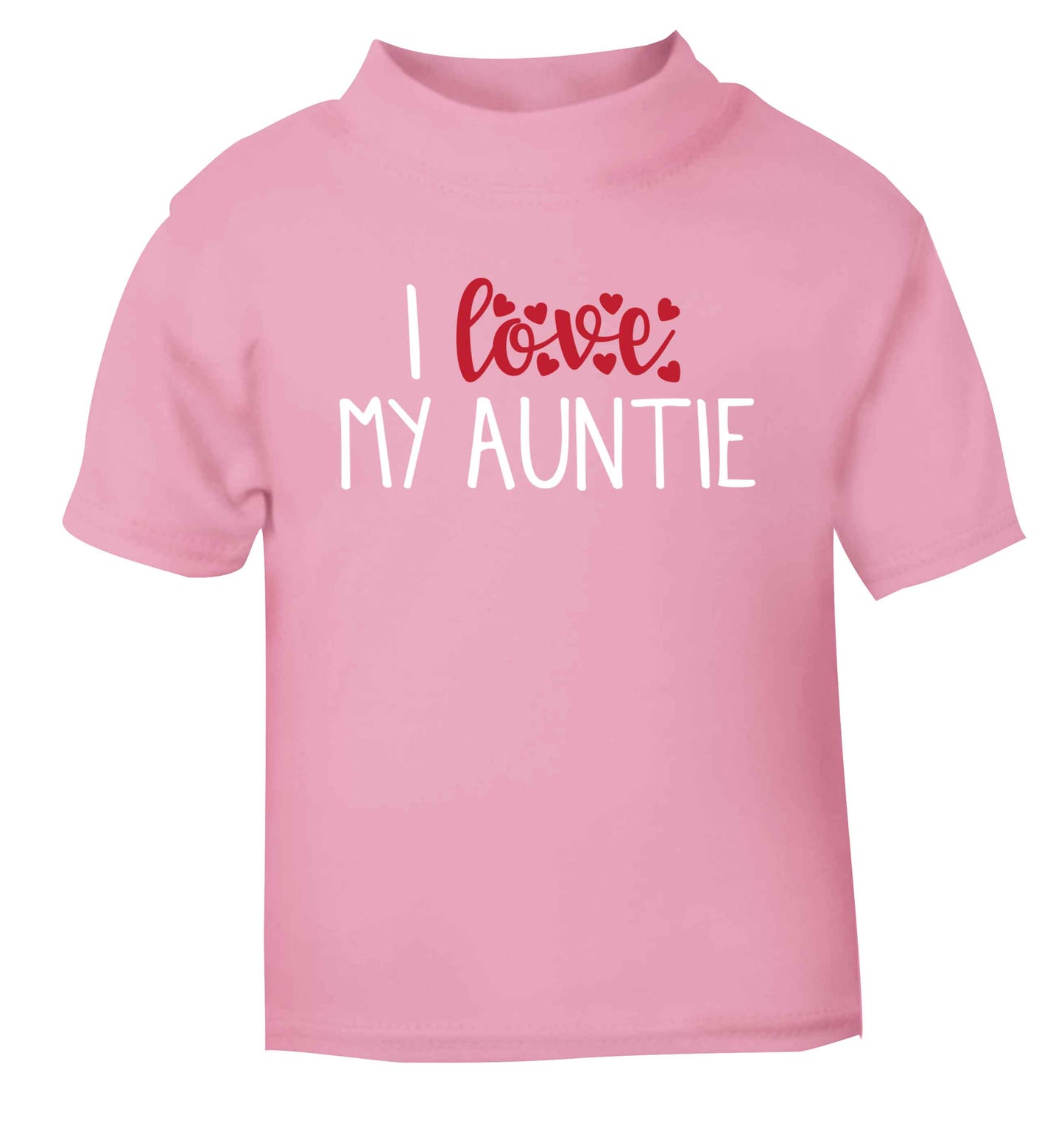 I love my auntie light pink Baby Toddler Tshirt 2 Years