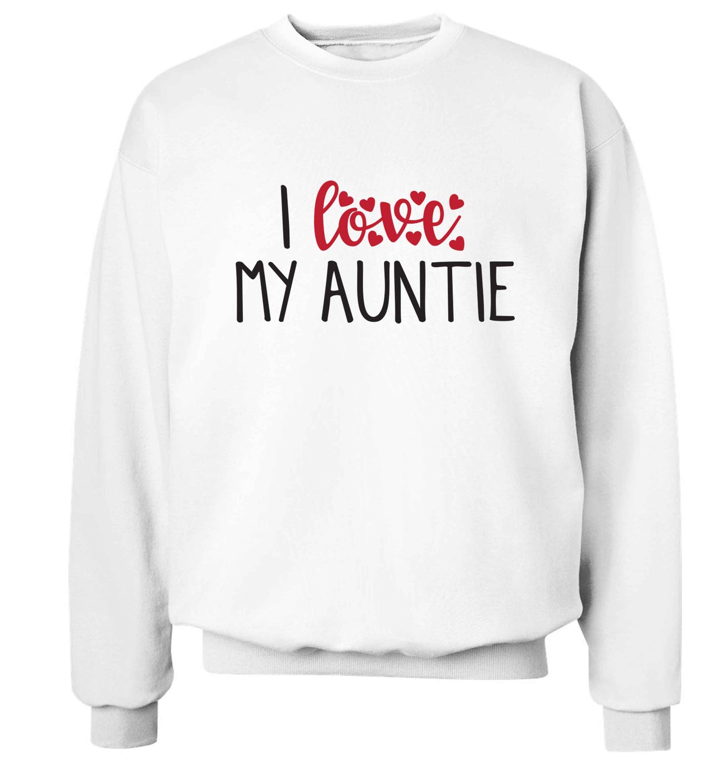 I love my auntie Adult's unisex white Sweater 2XL