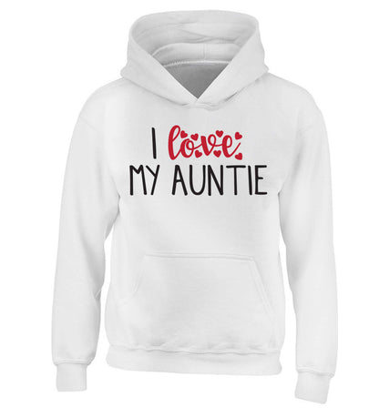 I love my auntie children's white hoodie 12-13 Years
