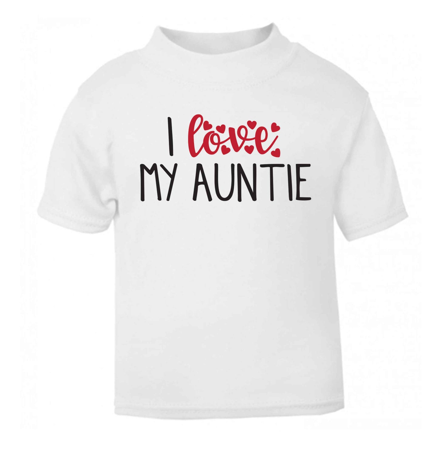 I love my auntie white Baby Toddler Tshirt 2 Years