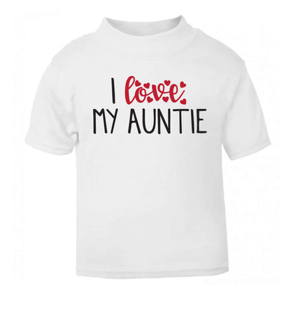 I love my auntie white Baby Toddler Tshirt 2 Years