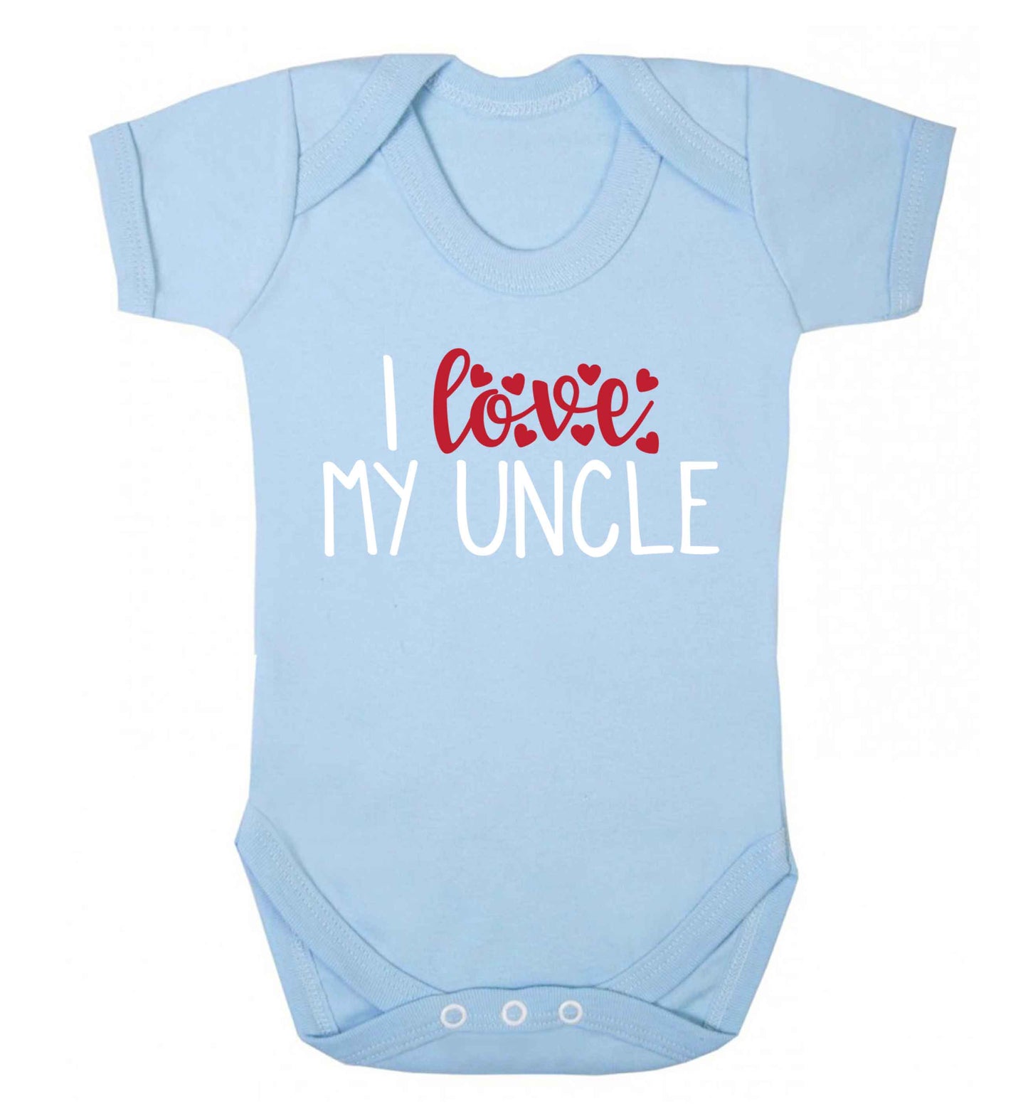 I love my uncle Baby Vest pale blue 18-24 months