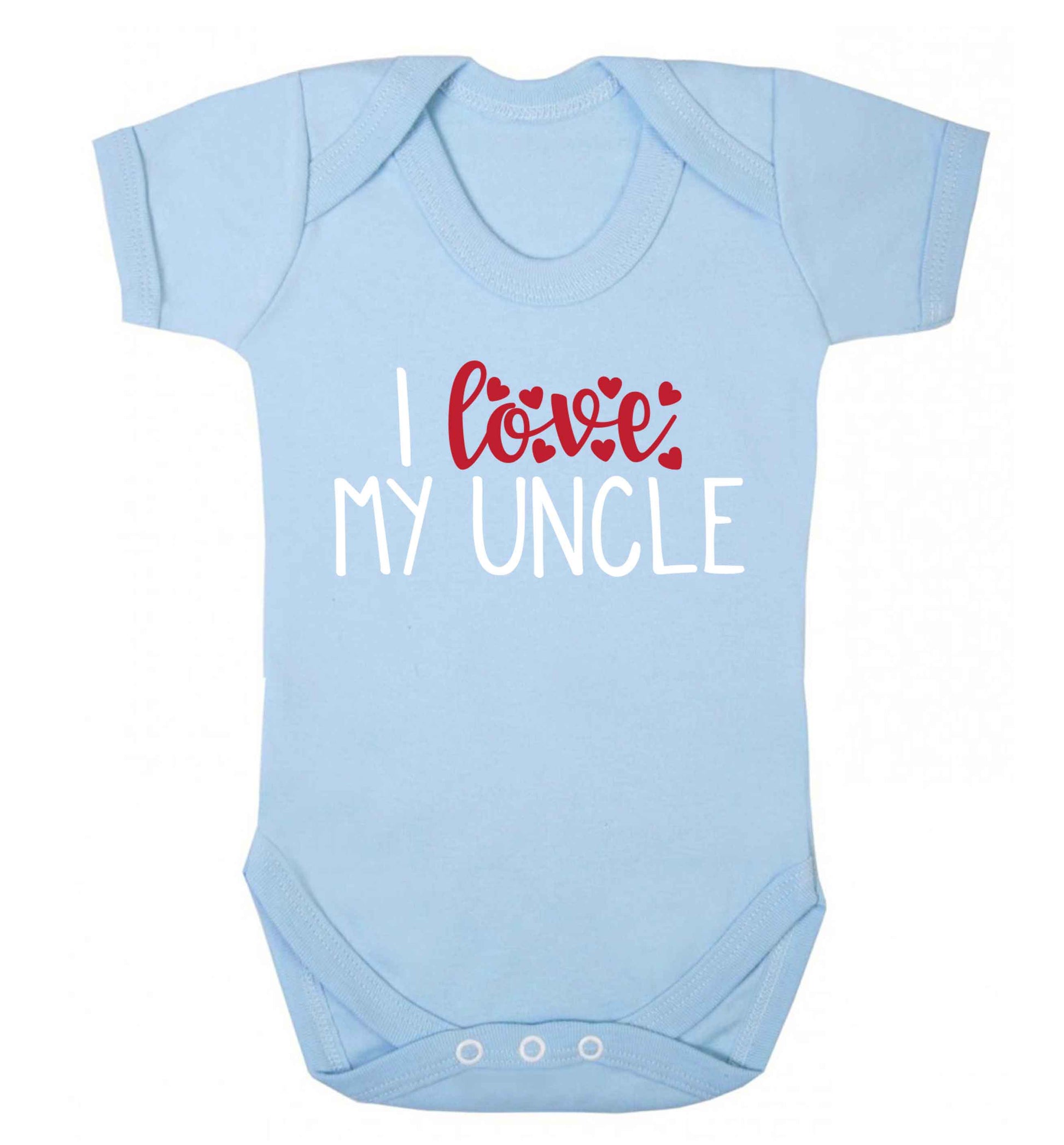 I love my uncle Baby Vest pale blue 18-24 months