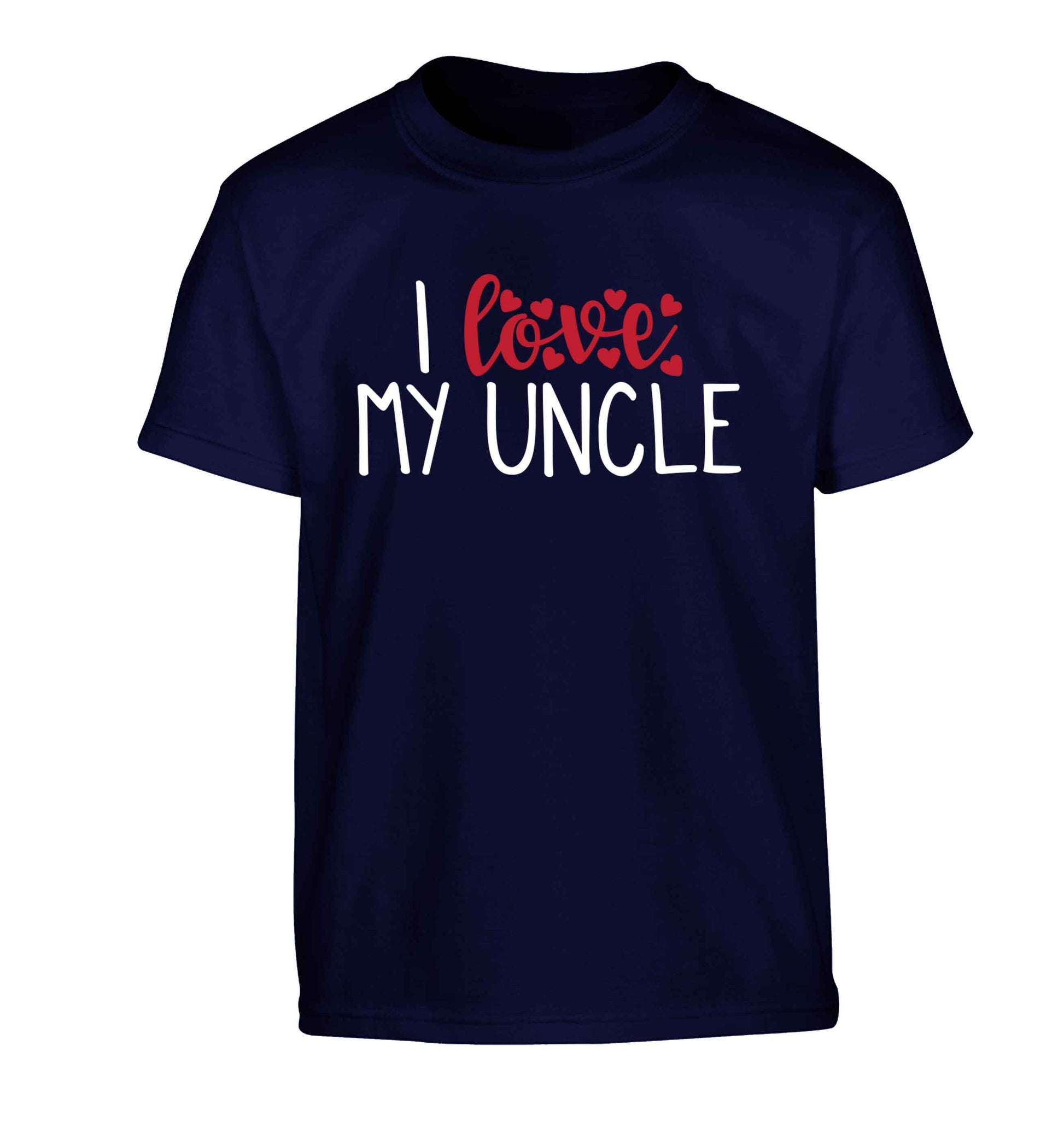 I love my uncle Children's navy Tshirt 12-13 Years