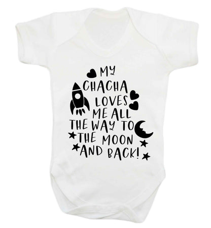 My chacha loves me all the way to the moon and back Baby Vest white 18-24 months
