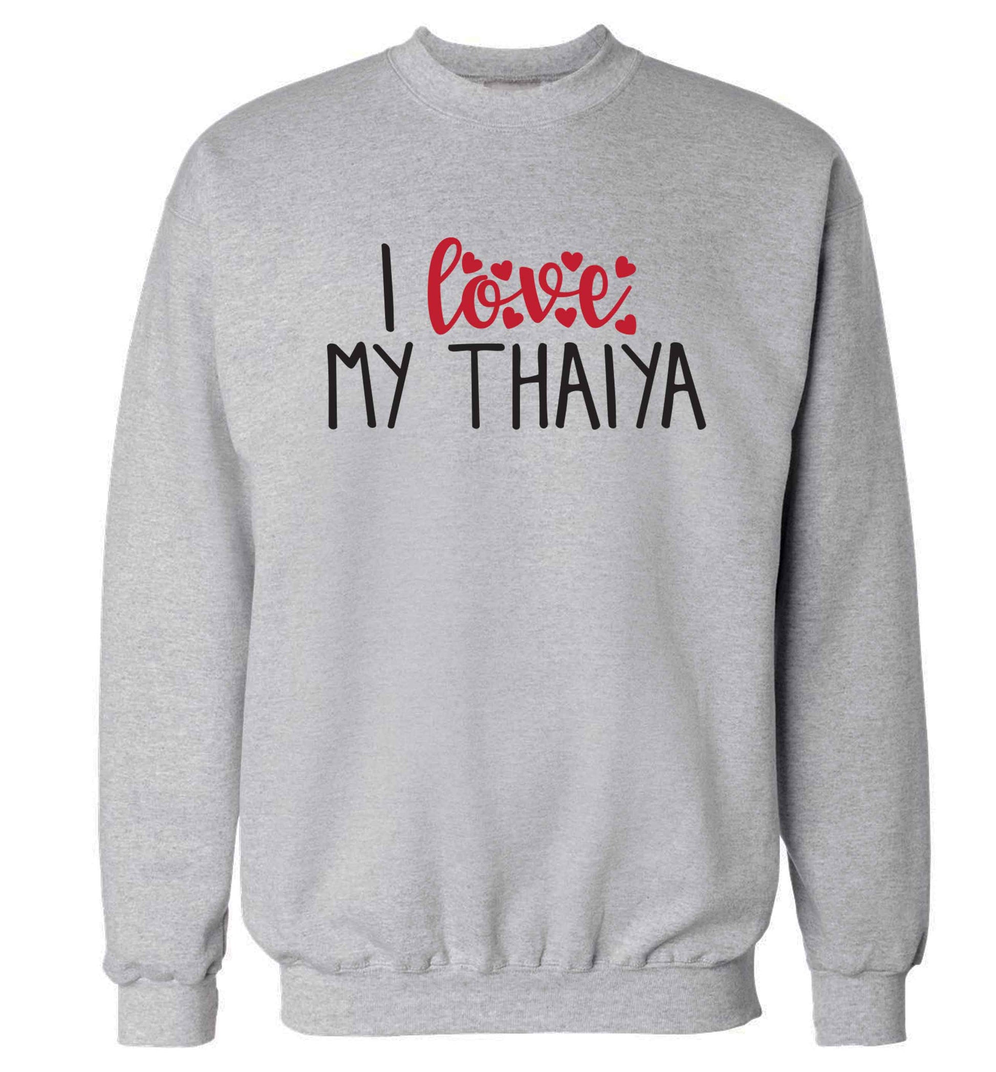 I love my thaiya Adult's unisex grey Sweater 2XL