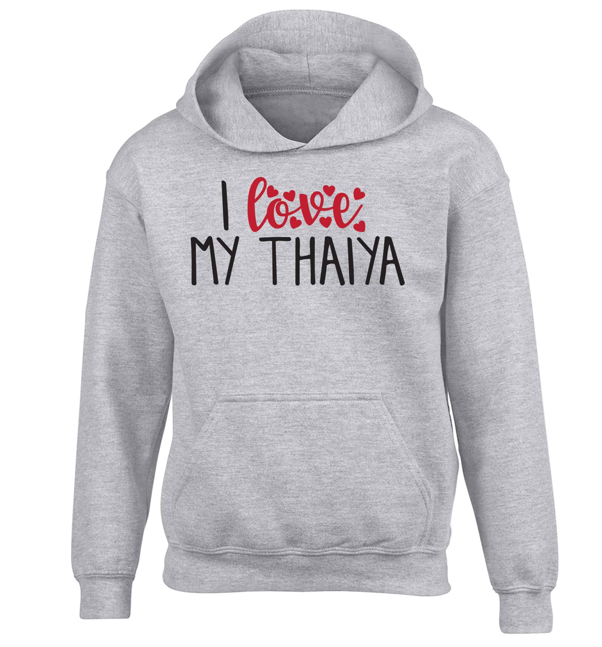 I love my thaiya children's grey hoodie 12-13 Years