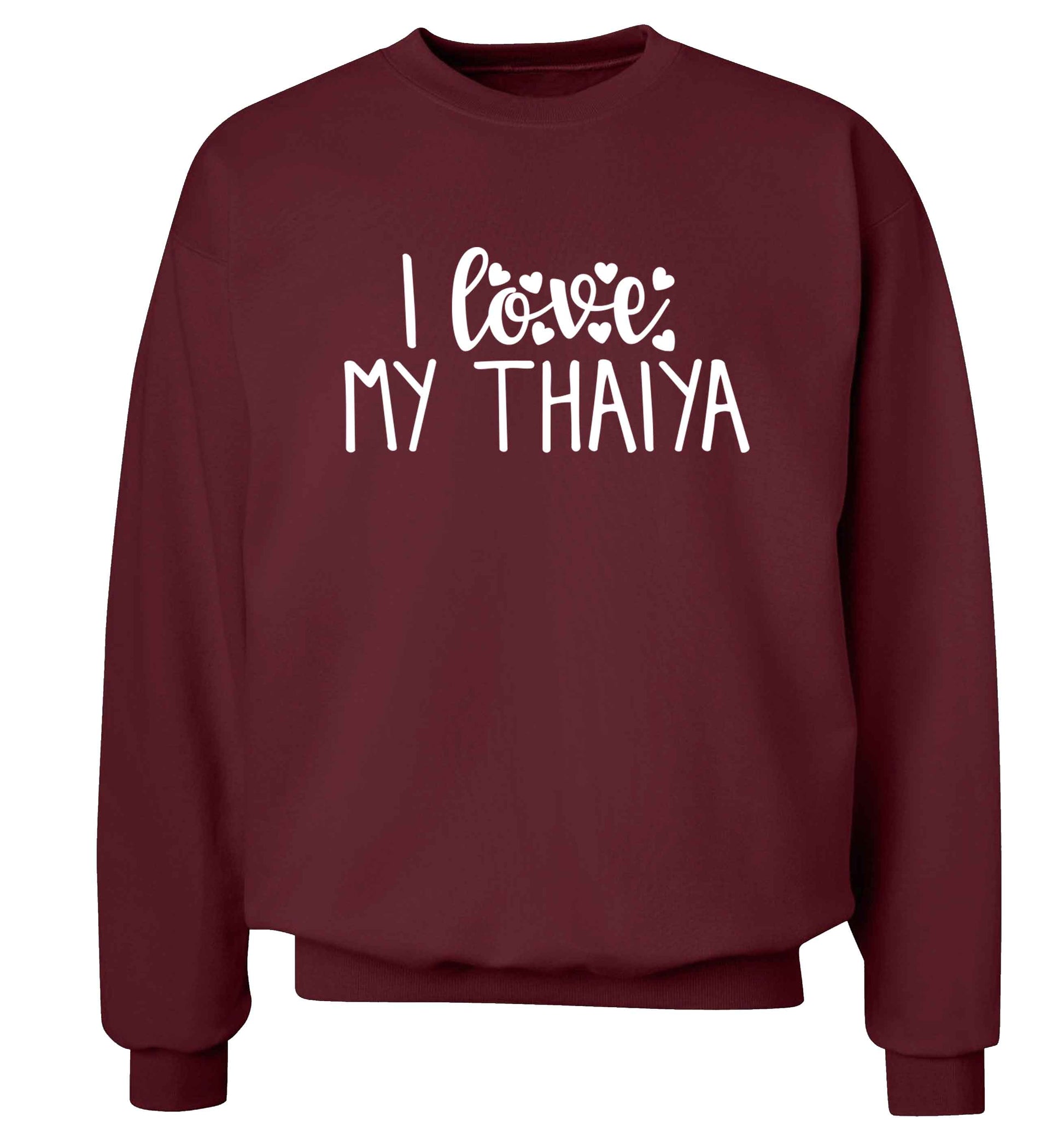 I love my thaiya Adult's unisex maroon Sweater 2XL