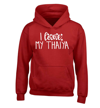I love my thaiya children's red hoodie 12-13 Years