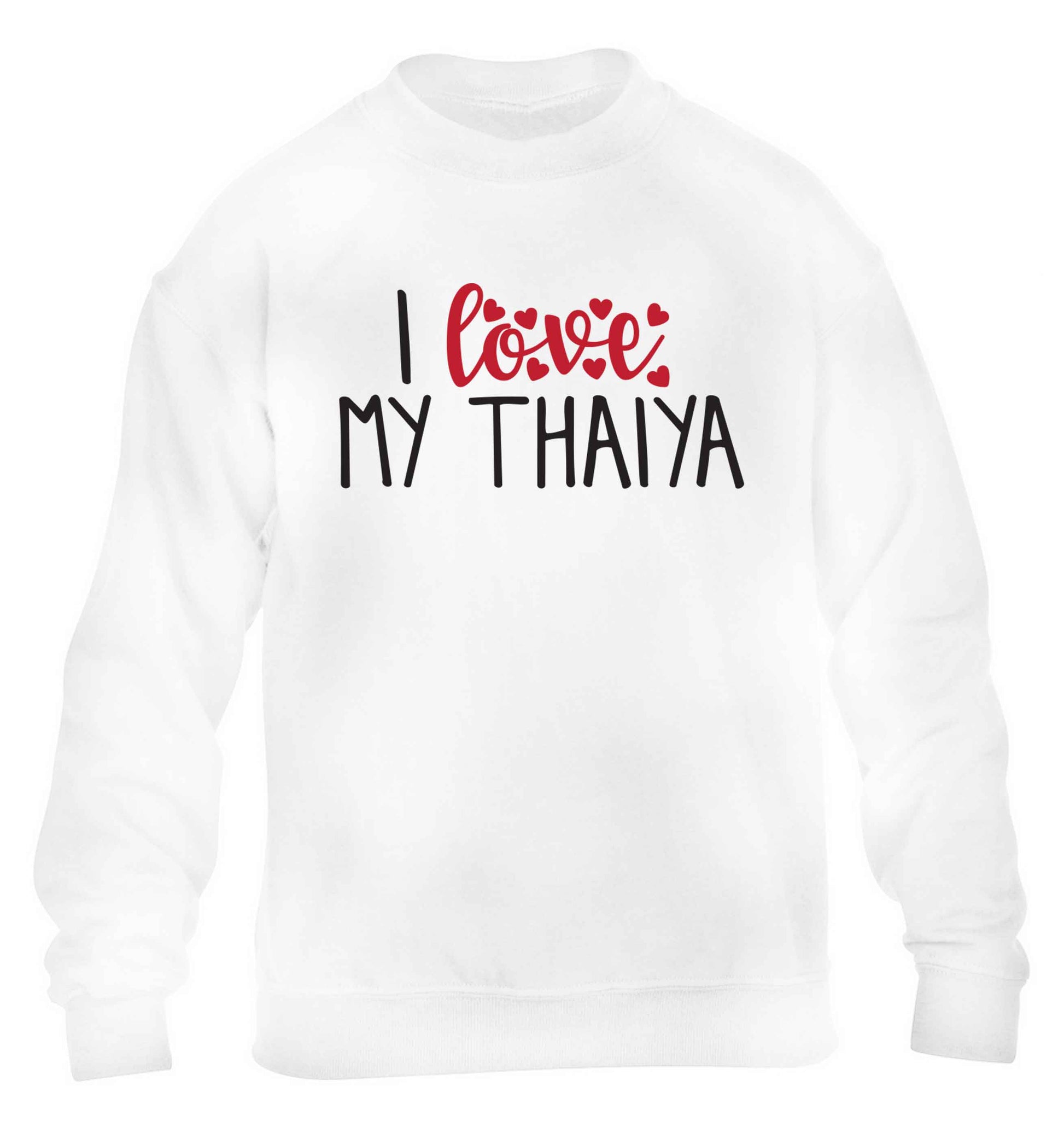 I love my thaiya children's white sweater 12-13 Years