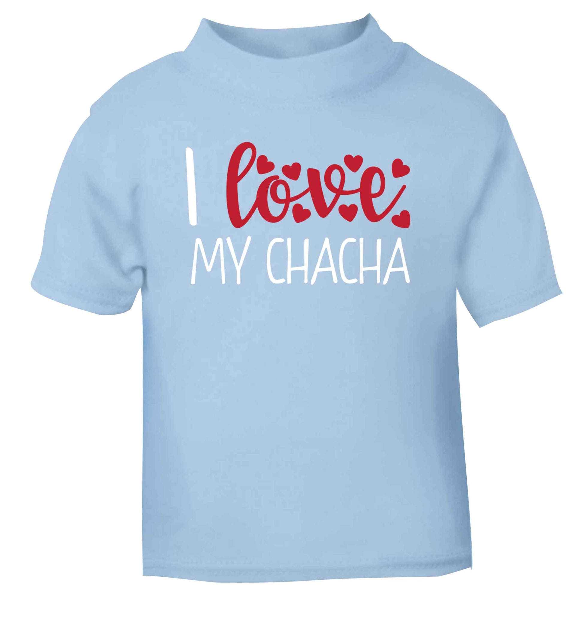 I love my chacha light blue Baby Toddler Tshirt 2 Years